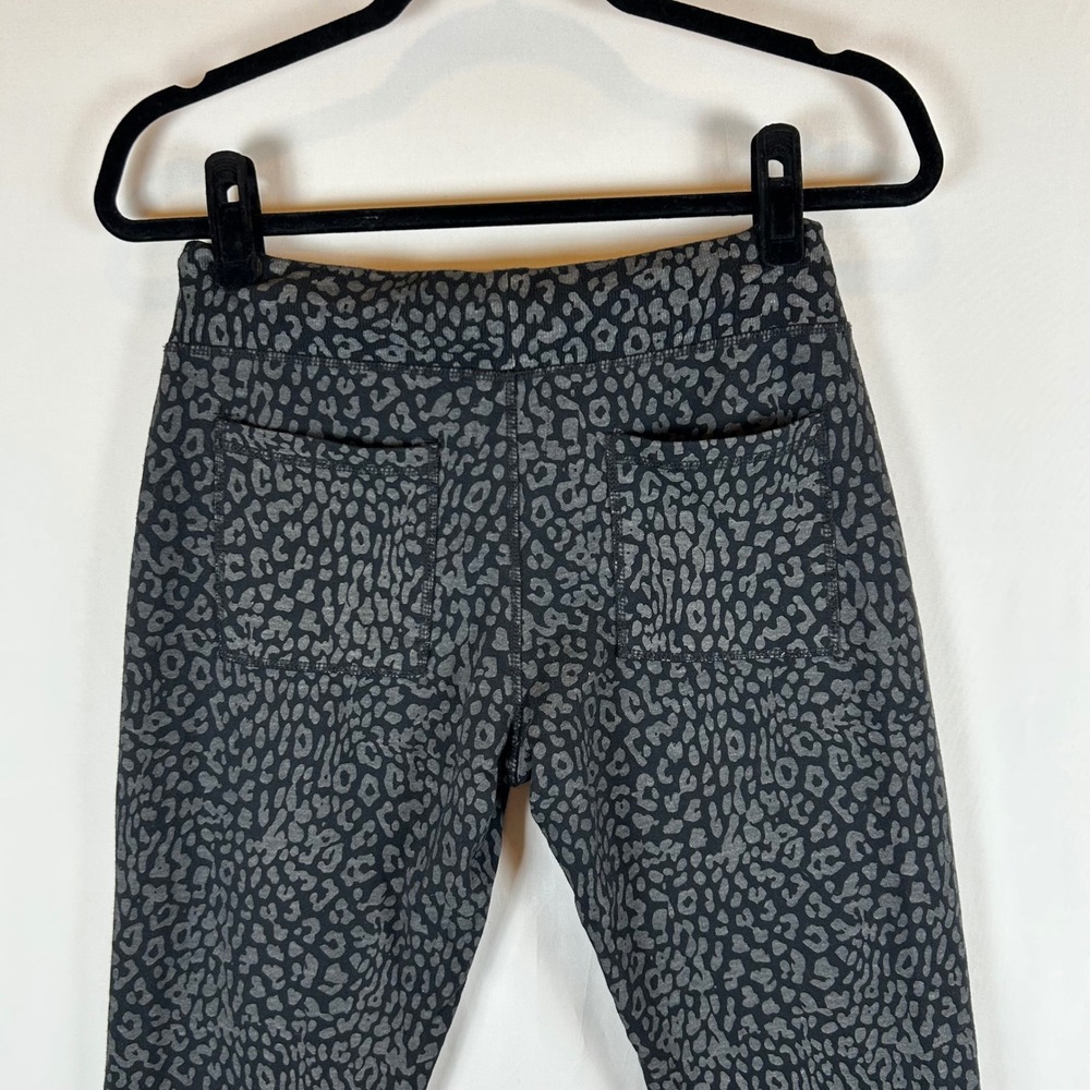 Sundays Cheetah Print Drawstring NYC Palmer Joggers Zipper Ankle Gray Black - Picture 6 of 10